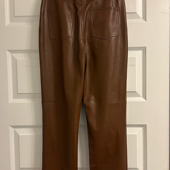 VEGAN LEATHER PANT OAK+FORT - Picture 3 of 4